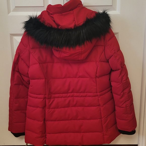 GUESS WOMEN'S RED PARKA - Picture 2 of 4